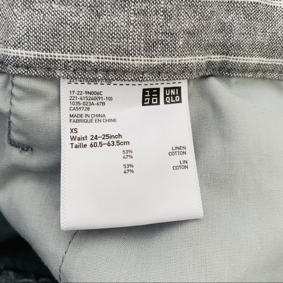 👚 3/$40 Uniqlo Linen Striped Pants with Belt - Picture 5 of 5
